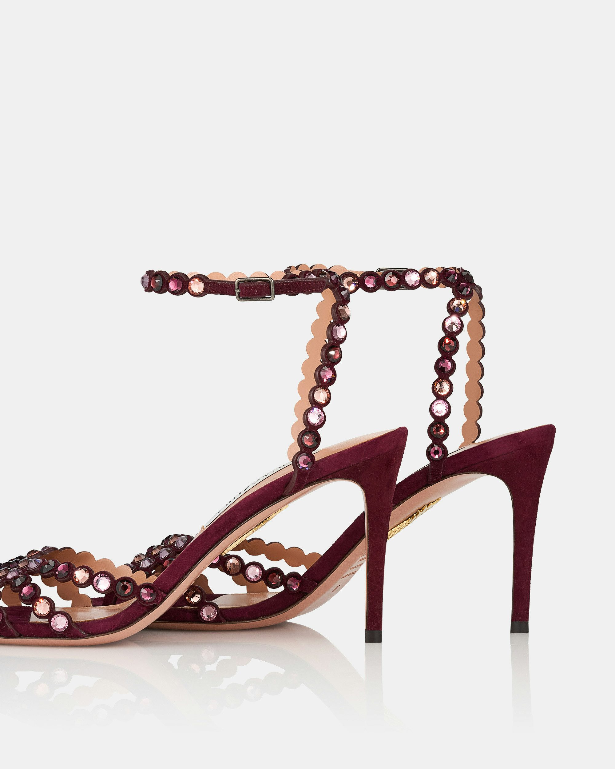 Tequila Sandal 85 BORDEAUX Aquazzura@ Official