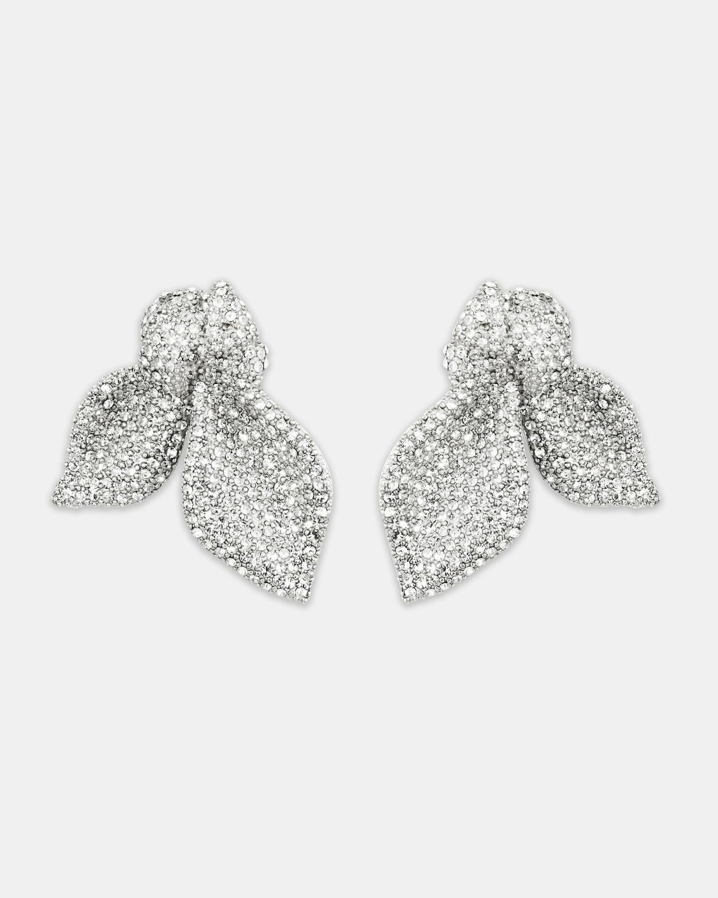 Very Bow Tie Crystal Earrings BSS-PLY 2