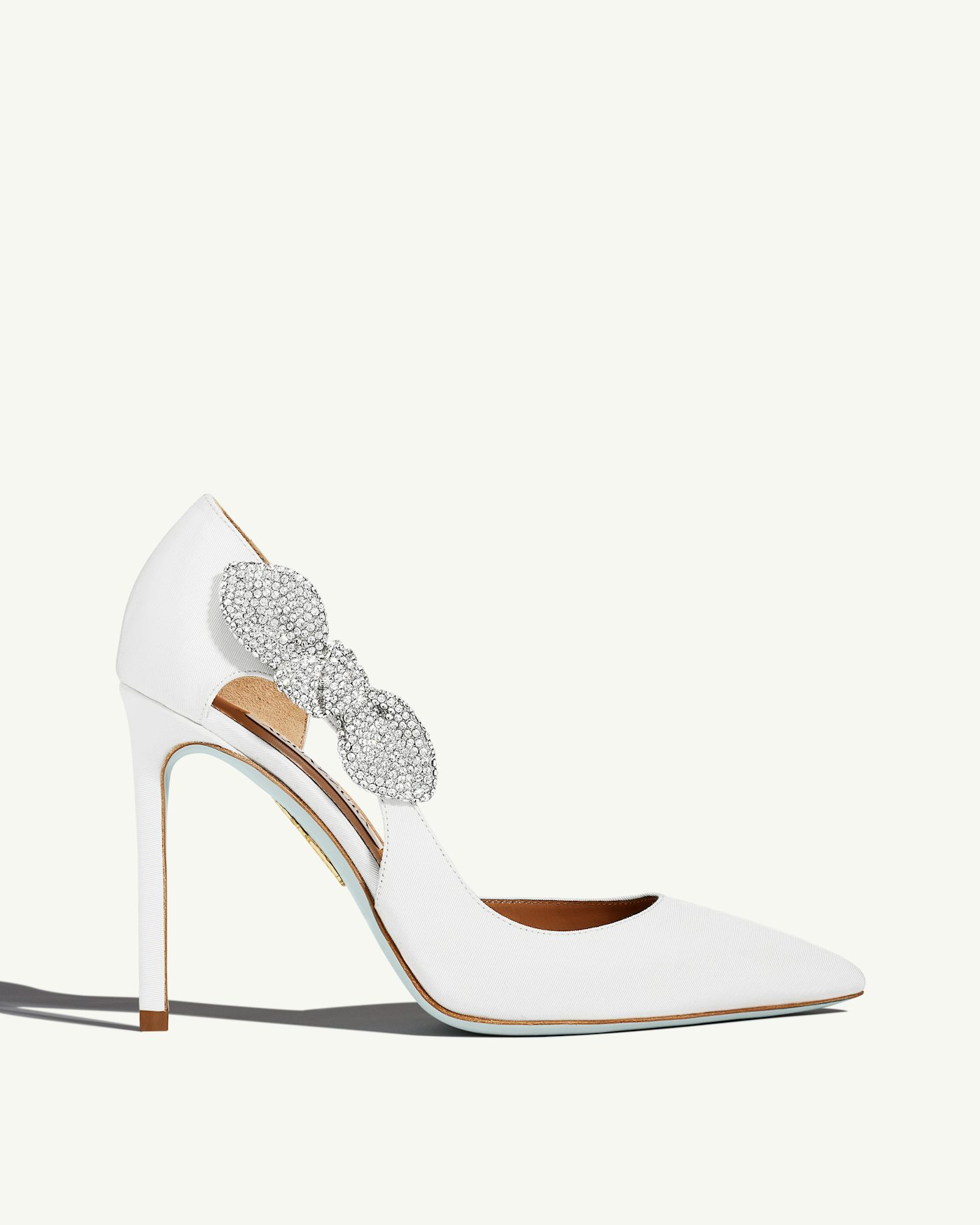 Very Bow Tie Crystal Pump 105 WHITE 2