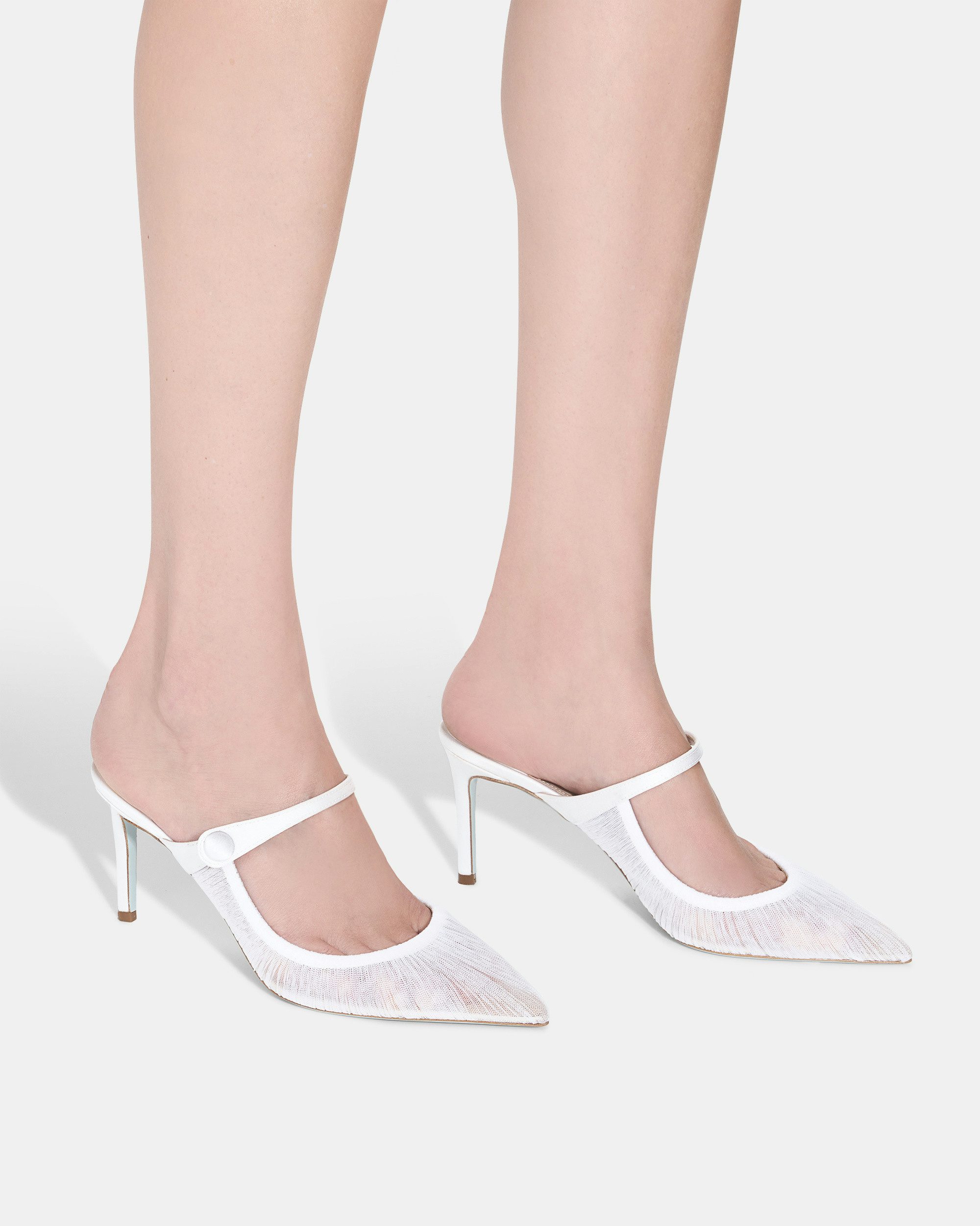 Voile Mule 75 WHITE Aquazzura@ Official