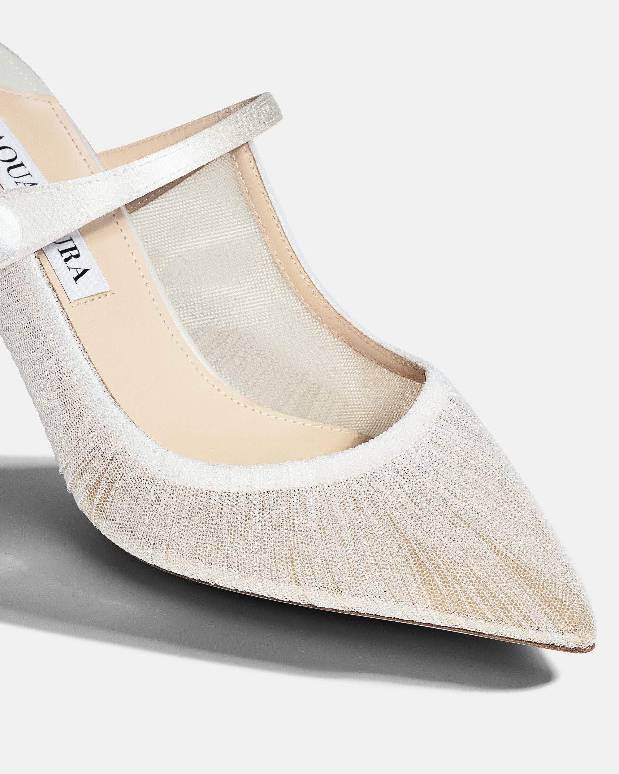 Voile Mule 75 WHITE Aquazzura@ Official