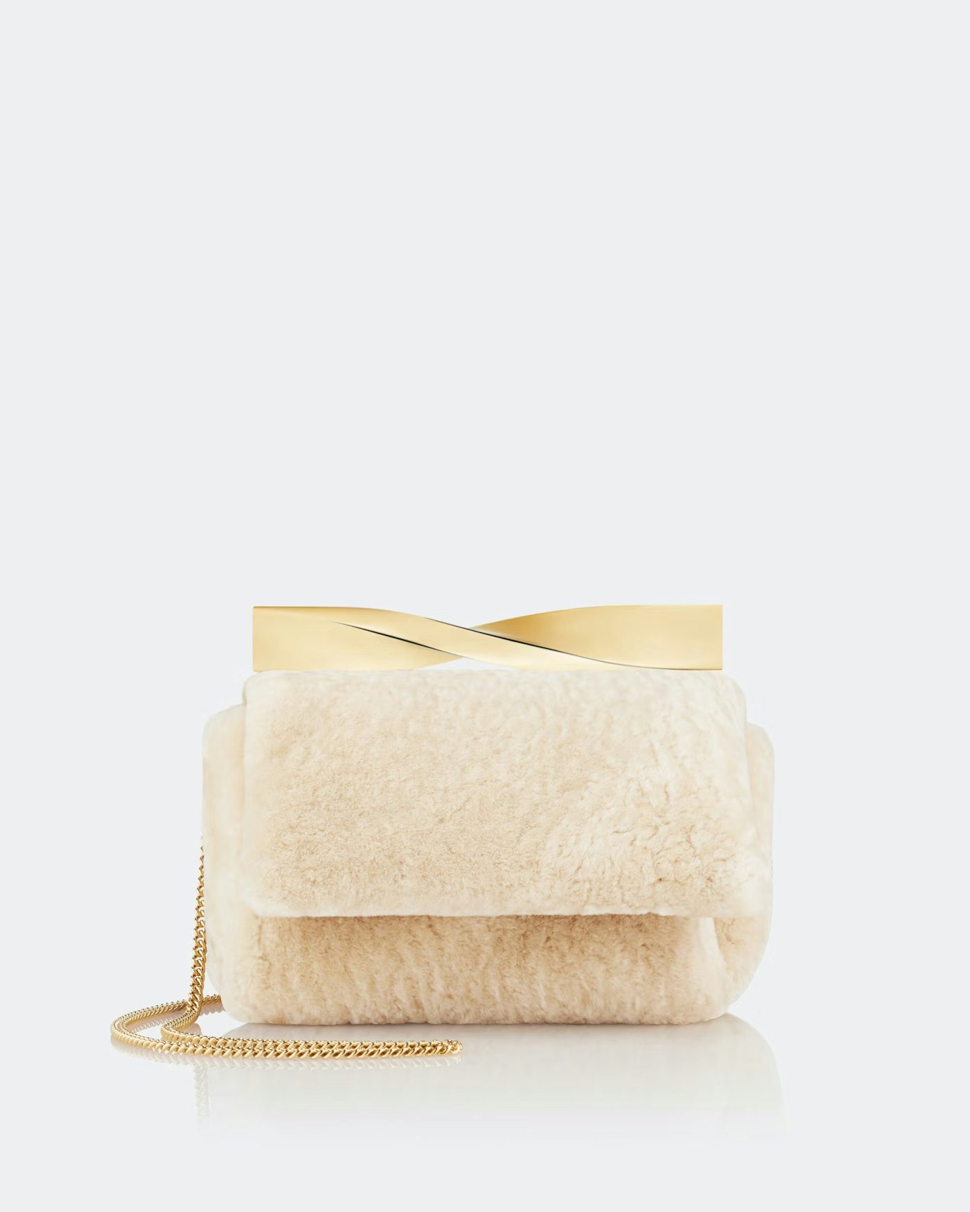 Mini Twist Clutch BEIGE 1